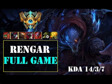 Rengar VS Graves FULL GAME League Of Legends Mid YouTube