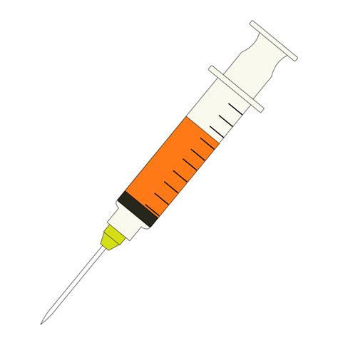 Syringe Icon Flat Style On Transparent Background 20966268 Png