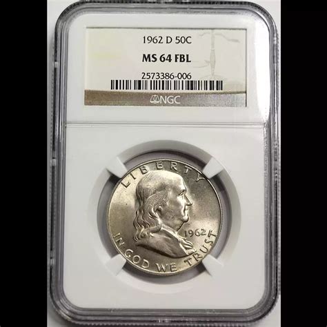 D Ngc Ms Fbl Franklin Half Dollar Old Pueblo Coin