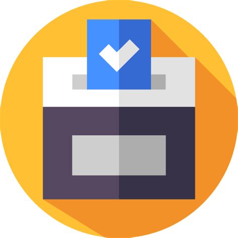 Voting Flat Circular Flat Icon