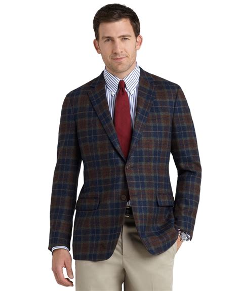 Brooks Brothers Fitzgerald Fit Tartan Sport Coat In Black For Men Lyst