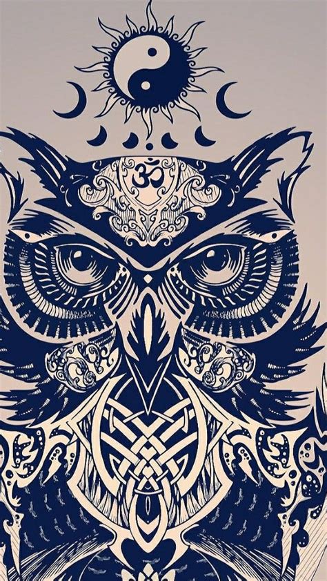 Mystical Owl Tattoo Design Backiee