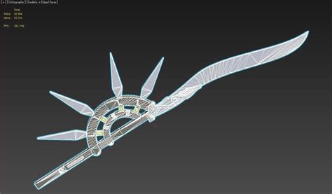 Arknights Thorns Cosplay Weapon Prop Replica 3d Model 3d Printable