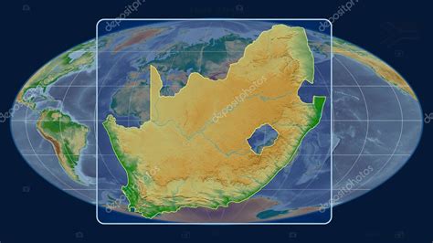 Vista Ampliada Del Esquema De Sud Frica Con L Neas De Perspectiva