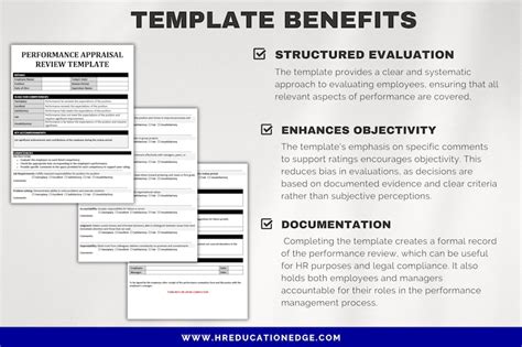 Performance Appraisal Template Streamline Employee Evaluations