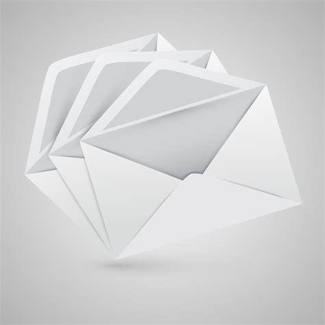 Realistic opened envelopes, vector illustration 283561 Vector Art at ...