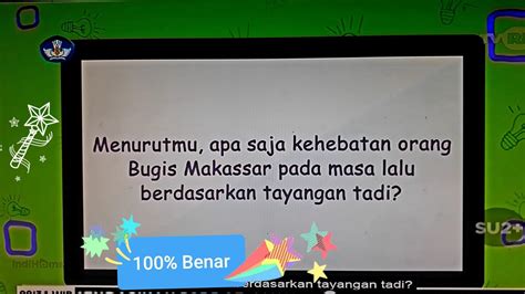 Jawaban Soal Tvri Kelas Hari Ini Mei Yang Benar Youtube