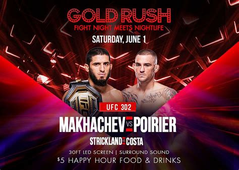 UFC 302 MAKHACHEV VS POIRIER Tickets At Gold Rush Cabaret In Miami By