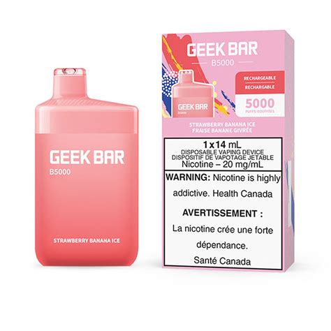 Strawberry Banana Ice Geek Bar B5000 Disposable Vape Vapeloft