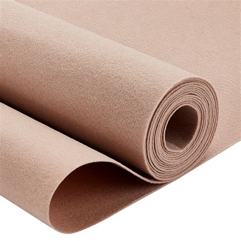 BENECREAT Polyester Felt Fabric Rectangle Khaki 40x0 1cm 3m Roll