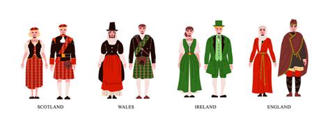 Europe Countries National Costume Vector Images (over 1,300)