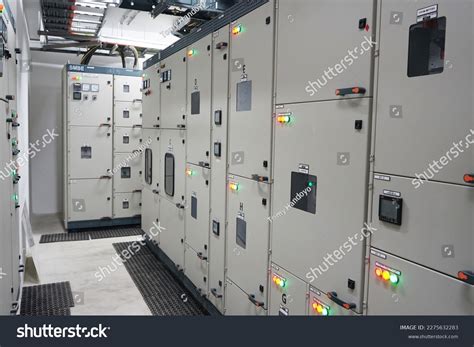 Electrical Switchgear Industrial Electrical Switch Panel Stock Photo