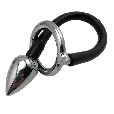 Premium Stainless Steel Prostate Stimulation Anal Plug With Cock Ring