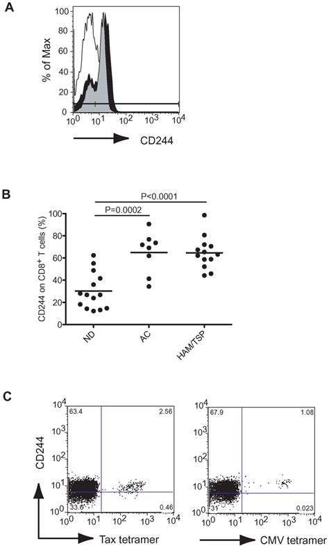 Expression Of CD244 On CD8 T Cells Of HTLV I Infected Patients A