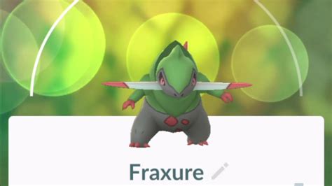 Pokemon GO Fraxure Pokedex 360 Degree View YouTube