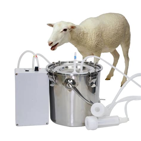 5l Electric Pulsator Milk Milking Machine For Goat Cattle Sheep Milker