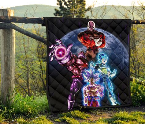 Dragon Ball Anime Premium Quilt Db Goku Vegeta Vs Jiren Destruction