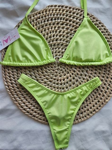 Bikini SARA Lycra Brillosa Less En V 8150 PROMO Emme Lenceria