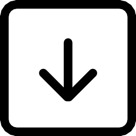 Arrow Down Square Vector Svg Icon Svg Repo