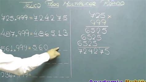 Truco Para Multiplicar R Pido Tecnica De La Multiplicaci N Por