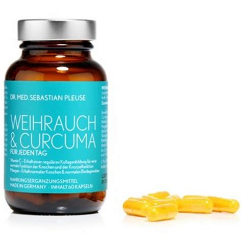 Dr Med Sebastian Pleuse Weihrauch Curcuma Mit Msm Kapseln F R