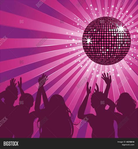 Purple Disco Ball Vector And Photo Free Trial Bigstock