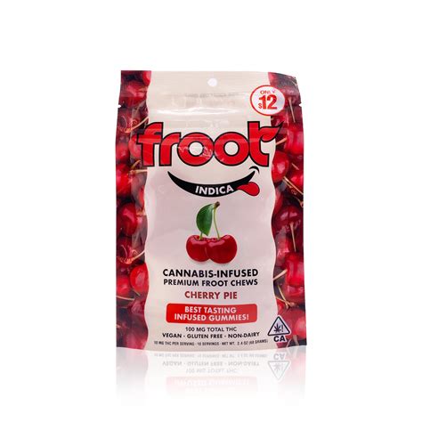 Froot Edible Cherry Pie Gummies 10 Pack 100mg