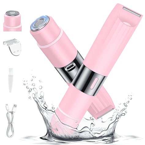 In Women Electric Shaver Dual Head Bikini Trimmer For Women Ipx Waterproof Wet Dry Use