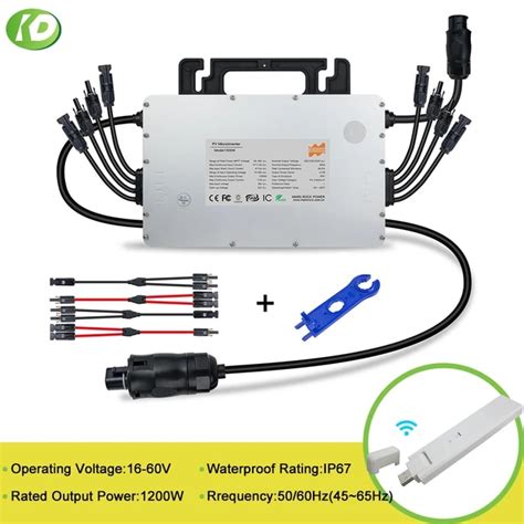 Hoymiles 1200w Smart Microinvrter Pv Dc 16 60v60 72 Cells 45 Off