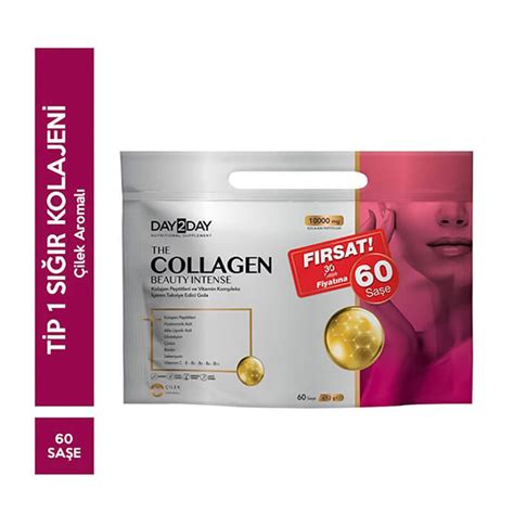 Day2Day The Collagen Beauty Intense Çilek Aromalı 60 Saşe | Markafarma
