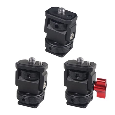 XT XINTE DSLR Camera Hot Shoe Monitor Flexible Tripod Adapter With Cold Shoe Mount Camera Quick