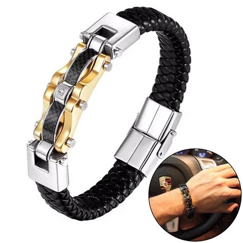 Pulseira De Couro Masculina Lspc Lima Store Acess Rios