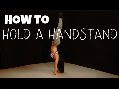 HOW TO HOLD A HANDSTAND Gymnastics Tutorial YouTube