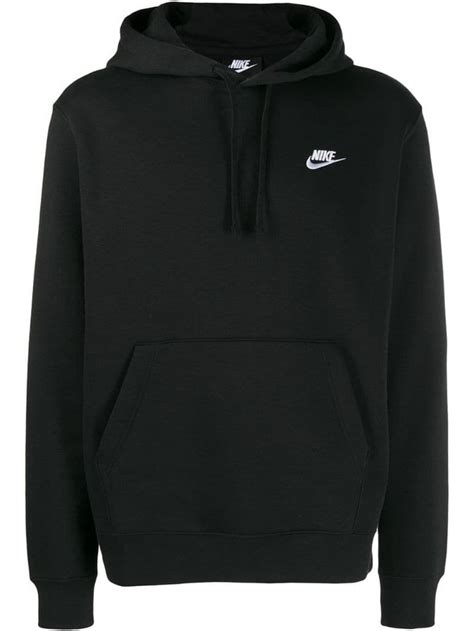 Nike Embroidered Logo Hoodie In Black Modesens Nike Hoodie Outfit Nike Hoodies For Women