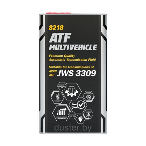 Масло для АКПП Mannol ATF Multivehicle JWS 3309 4л Синтетическое в ...