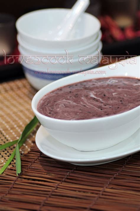 Black Glutinous Rice Dessert Bubur Pulut Hitam