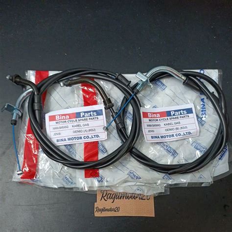 Jual Kabel Gas Atas Plus Bawah Genio Beat Esp Deluxe Led Sepasang