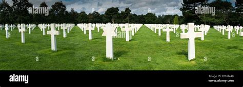 Omaha Beach American Cemetery Panorama Stock Photo - Alamy