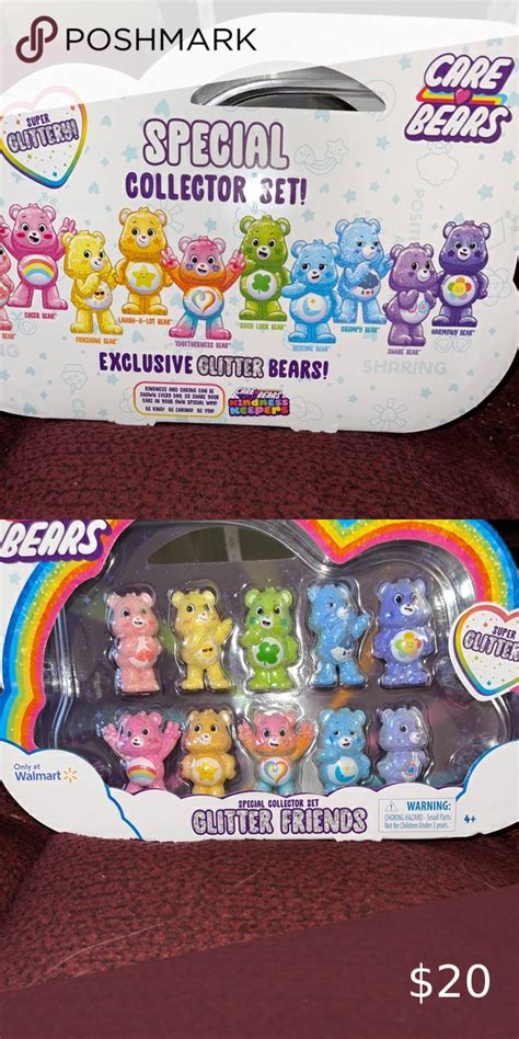 COPY Care Bears Special Collector Set Glitter Friends 10 Share Care