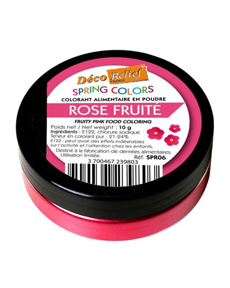 Colorant En Poudre Rose Fruit D Co Relief Pot De Gr