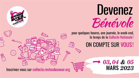 Collecte des Restos du Coeur devenez bénévole d un jour Ville de