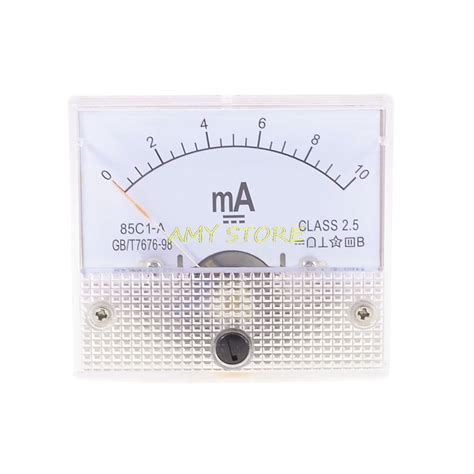 85C1 A DC Analog Meter Ammeter Current Panel A Grandado