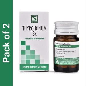 Dr Willmar Schwabe India Thyroidinum 3X 2 3X Tablets Price In India