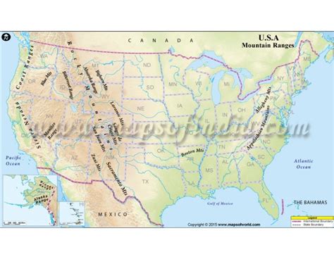 USA Mountain Ranges Map Vector Format, Us Map, Mountain Range, Ranges ...