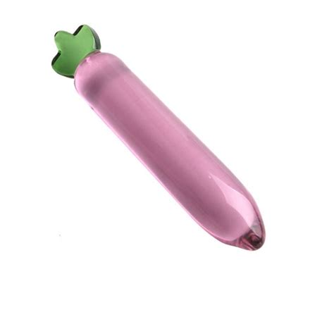Gode double en verre pour femme Gode réaliste en verre Gode anal Pénis en cristal Plug anal A5