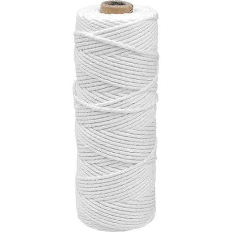 M Blanc Corde Coton Macram Mm Ficelle Jute Coton Fil Macram En