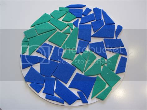 Preschool Crafts For Kids Earth Day Foam Collage Mosaic Craft