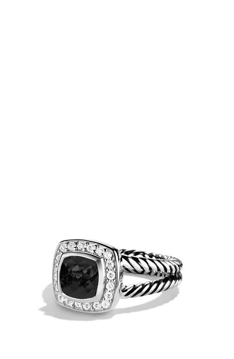 David Yurman Albion Petite Ring With Semiprecious Stone And Diamonds