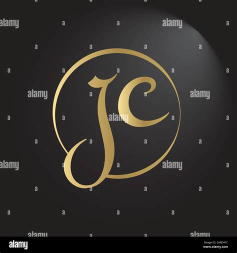 Letter JC Logo Design Vector Template Initial Linked Letter Design JC