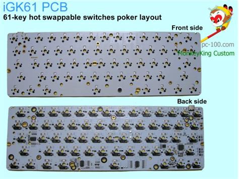 IGK RGB Key Hot Swap PCB Custom Mechanical Keyboards Shop Online Store Group Buy
